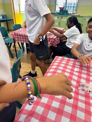 Jewelry making and coconut leaves basket weaving - Jai Arts & Culture Singapore
